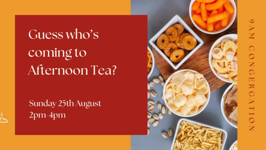 Afternoon tea event 9am congregation